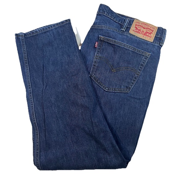 42x32 Levi Strauss 511 Dark Wash Straight Leg Jeans - Picture 1 of 5